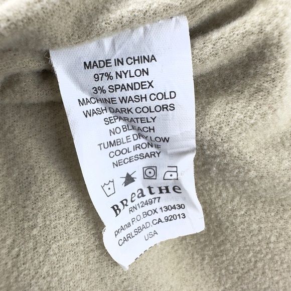 Prana Fleece Lined Pants Mens XL Hiking Outdoor Utility Cargo Warm Gorp Rugged - Picture 7 of 10